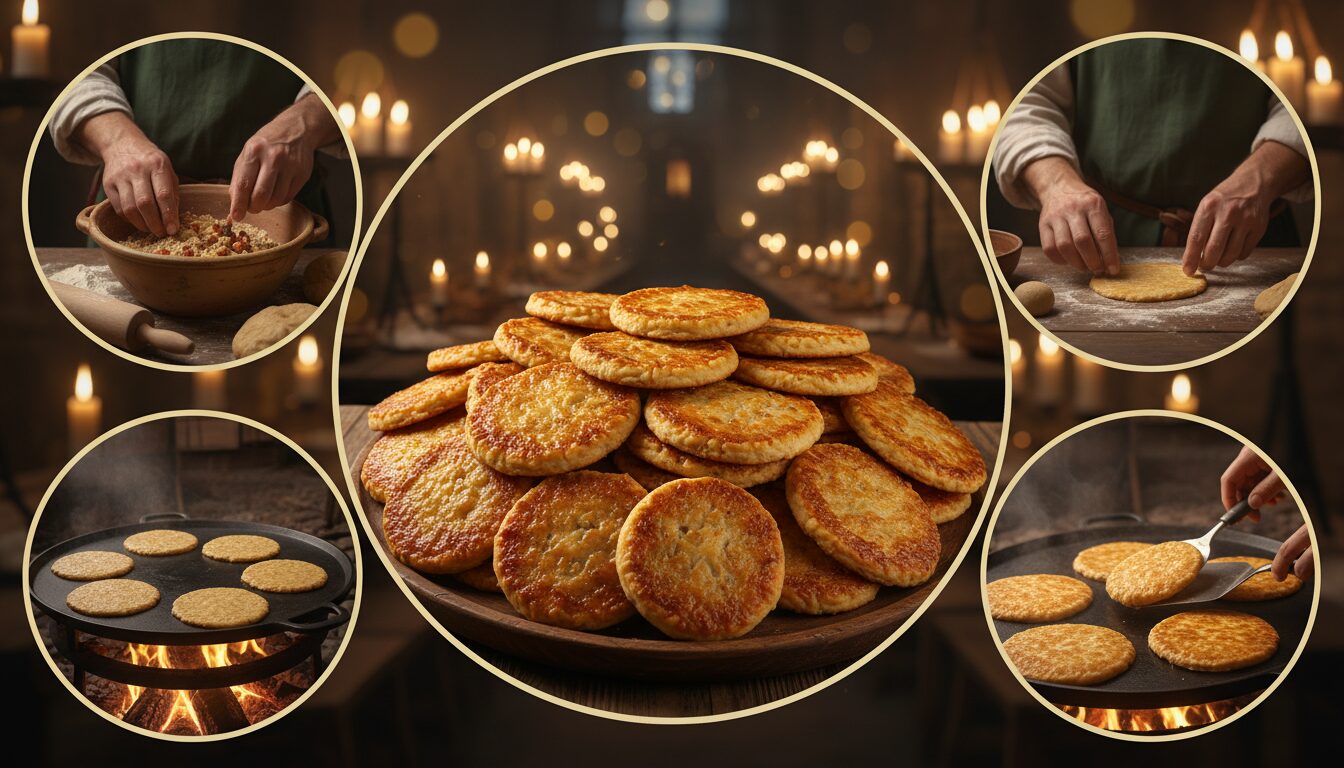 découvrez les galettes croquantes du festin des chevaliers d’honneur, une délicieuse invitation à savourer des saveurs authentiques et croustillantes qui raviront vos papilles.