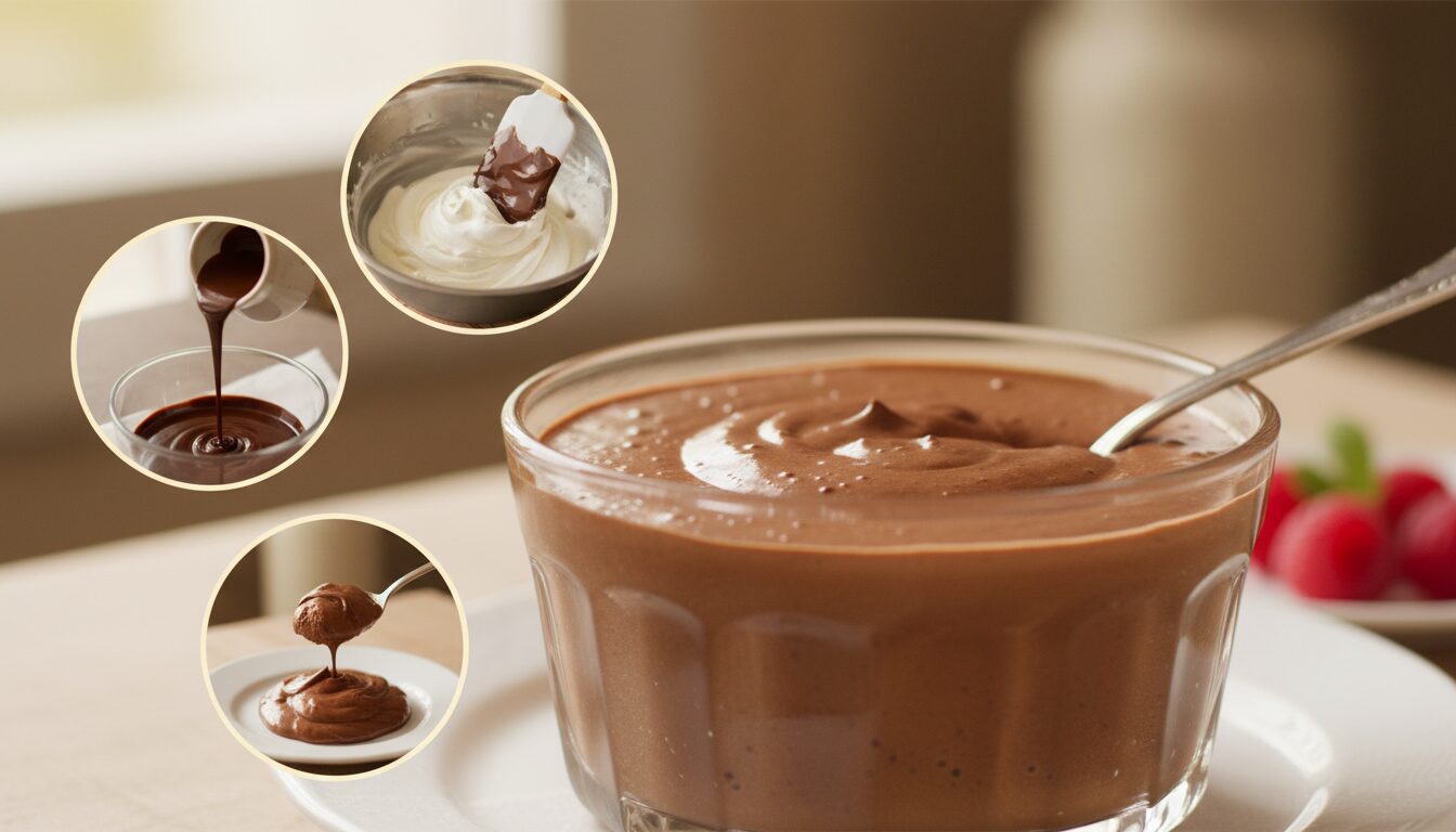 découvrez une recette rapide et facile de mousse au chocolat avec seulement trois ingrédients simples pour un dessert gourmand en un rien de temps.