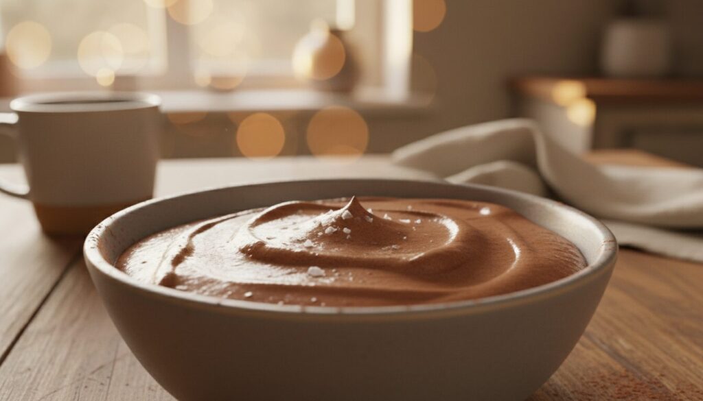 découvrez une recette simple et rapide de mousse au chocolat avec seulement trois ingrédients pour un dessert délicieux et facile à préparer.