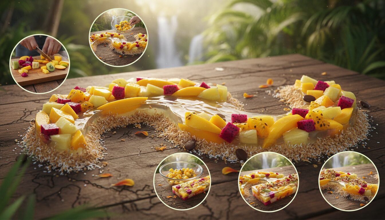 découvrez notre pudding de la rivière aux fruits tropicaux, une recette exotique idéale pour les aventuriers curieux en quête de saveurs uniques et rafraîchissantes.