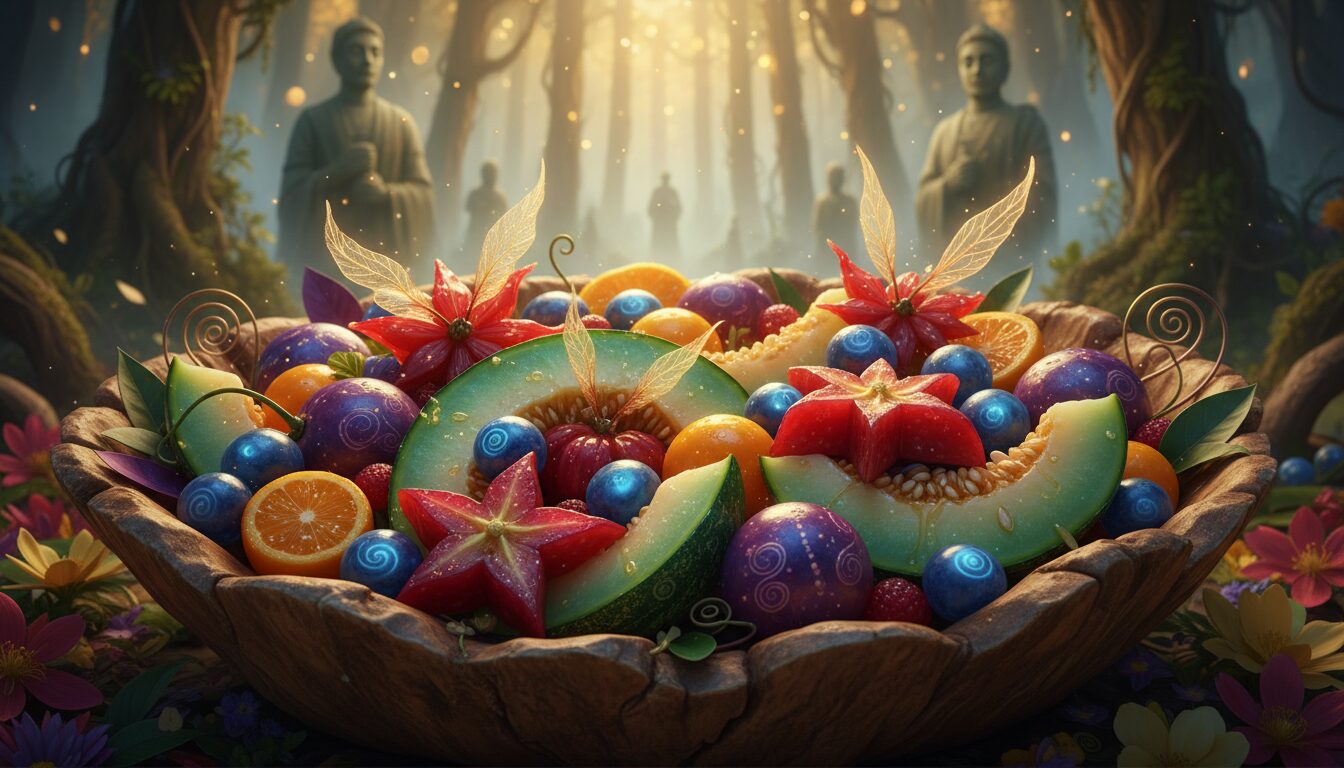 découvrez la salade de fruits sauvages unique de la vallée des géants disparus, un mélange frais et naturel aux saveurs authentiques de la nature.