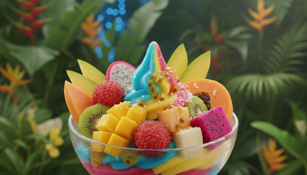 découvrez le yaourt glacé des aventuriers de la jungle enchantée, une saveur exotique et rafraîchissante qui vous transporte au cœur d'une aventure tropicale magique.