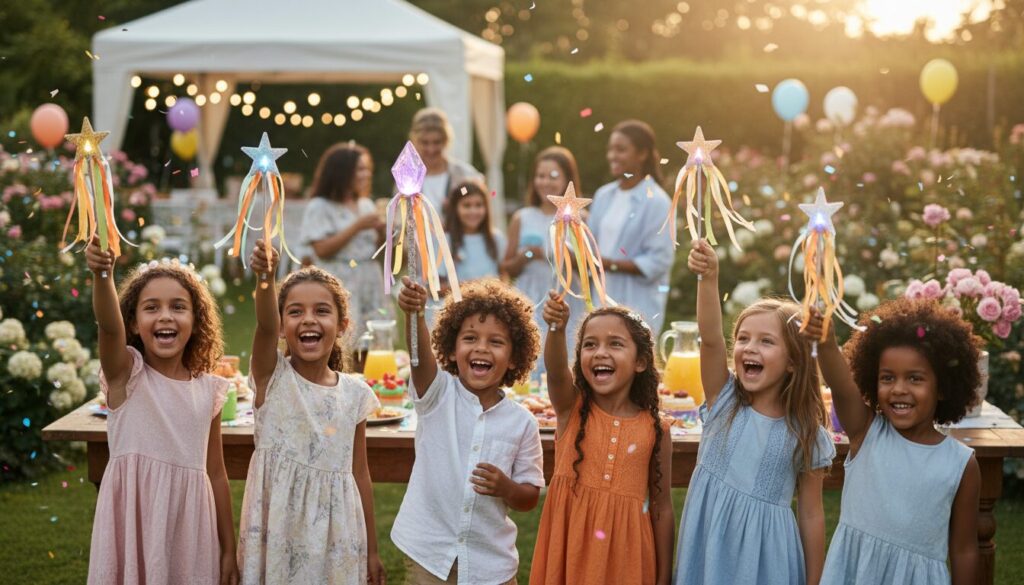 participez à notre atelier ludique de création de baguettes magiques pour enfants de 3 à 6 ans. une activité magique idéale pour animer vos fêtes d'anniversaire avec créativité et enchantement.