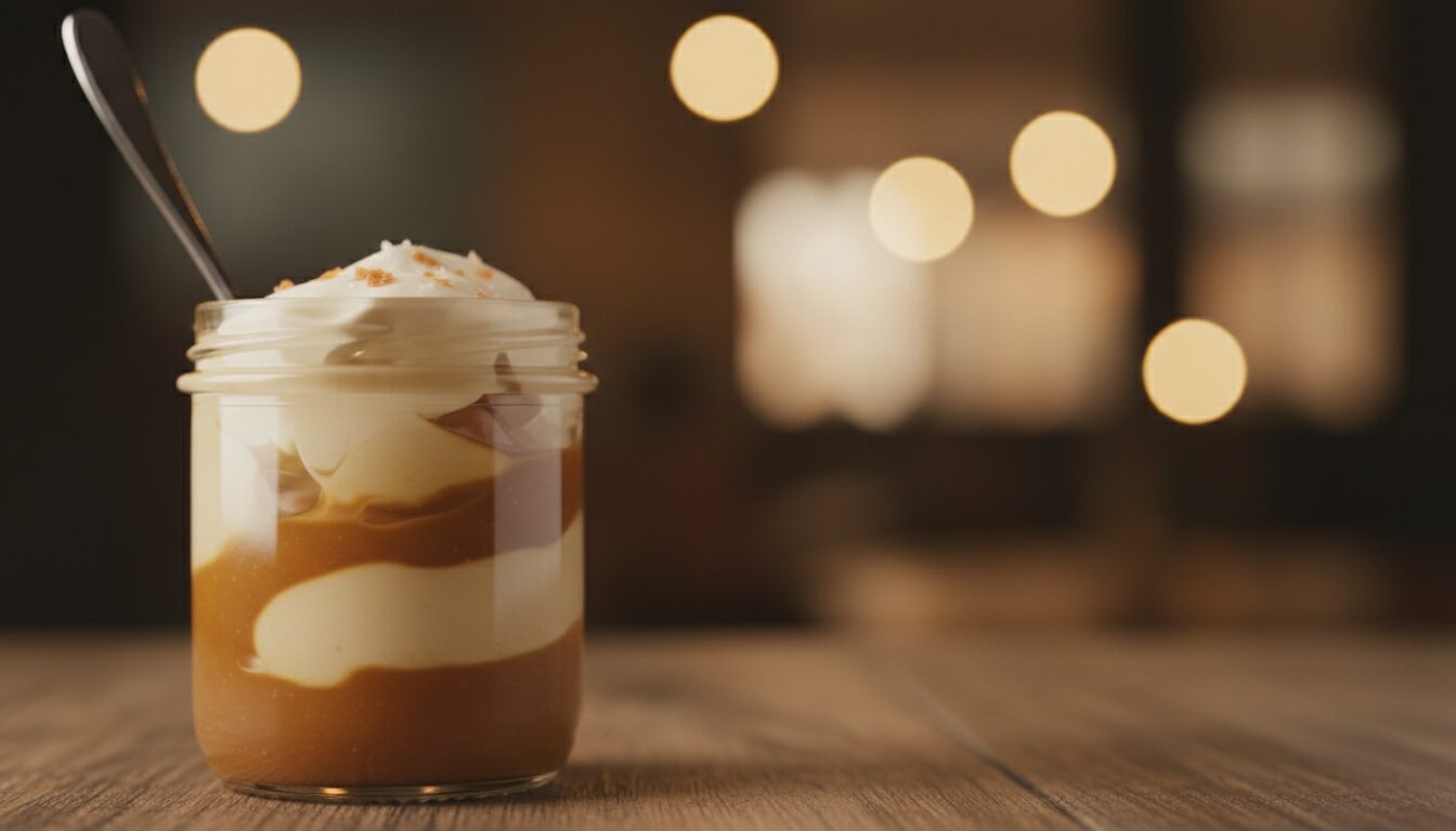 découvrez la crème dessert coffre-fort au caramel salé, une douceur onctueuse alliant le goût riche du caramel salé à une texture fondante pour un moment gourmand irrésistible.