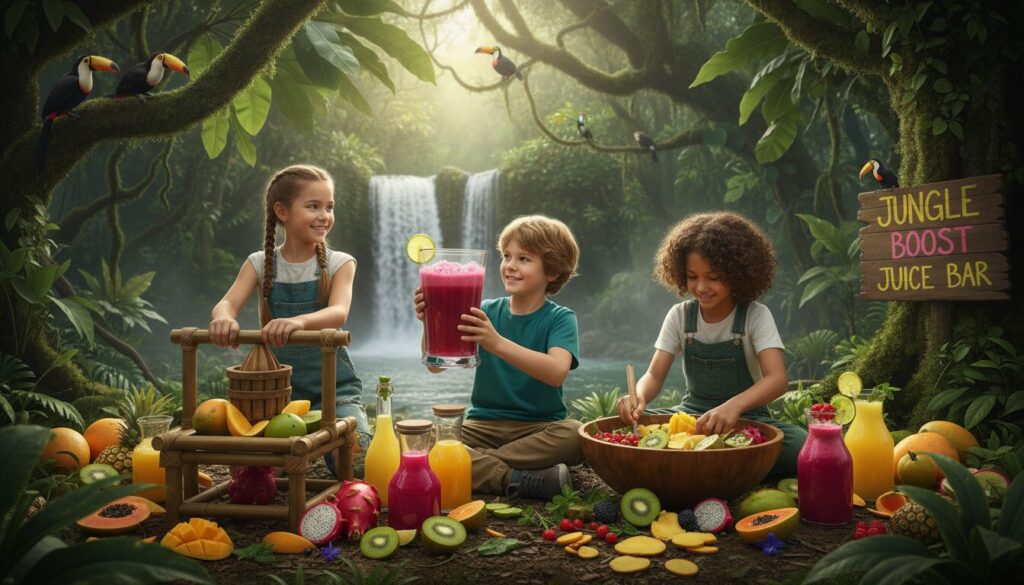 découvrez le jus vitaminé des aventuriers de la vallée mystérieuse, une boisson pleine de saveurs naturelles et d'énergie pour accompagner toutes vos explorations.