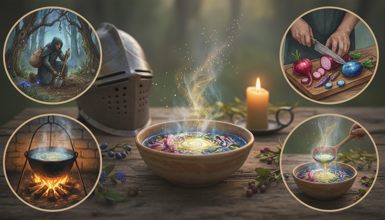découvrez la recette secrète de la soupe aux racines magiques, parfaite pour célébrer la fête du chevalier avec saveur et tradition.