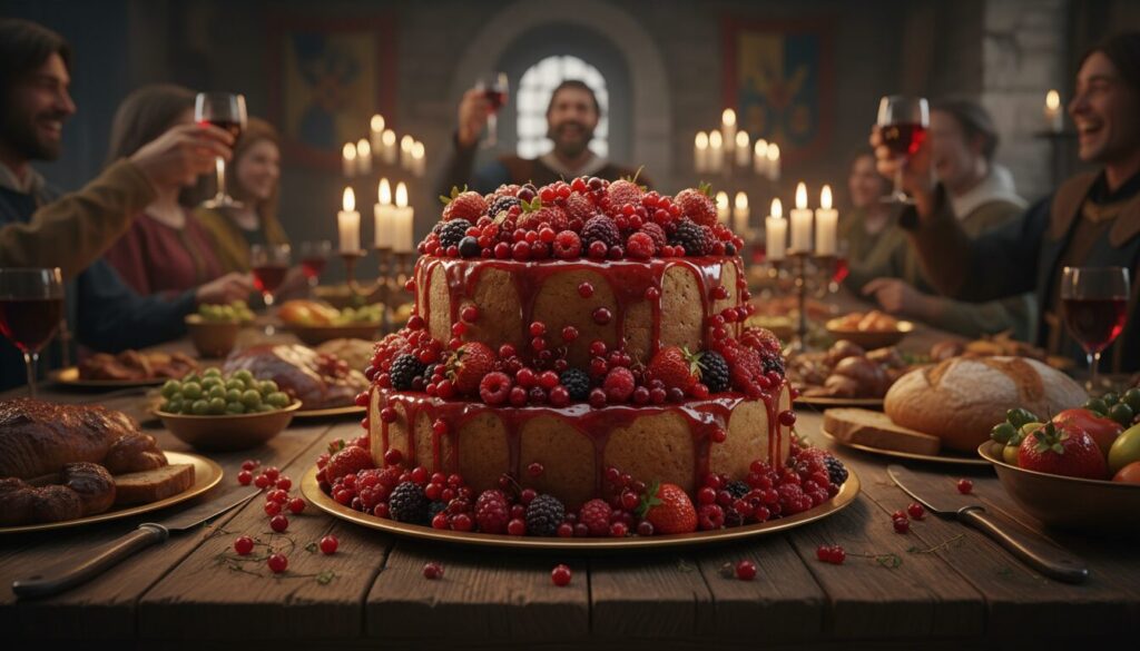 découvrez la recette du gâteau aux fruits rouges du banquet des preux défenseurs, un dessert savoureux et élégant pour vos occasions spéciales.