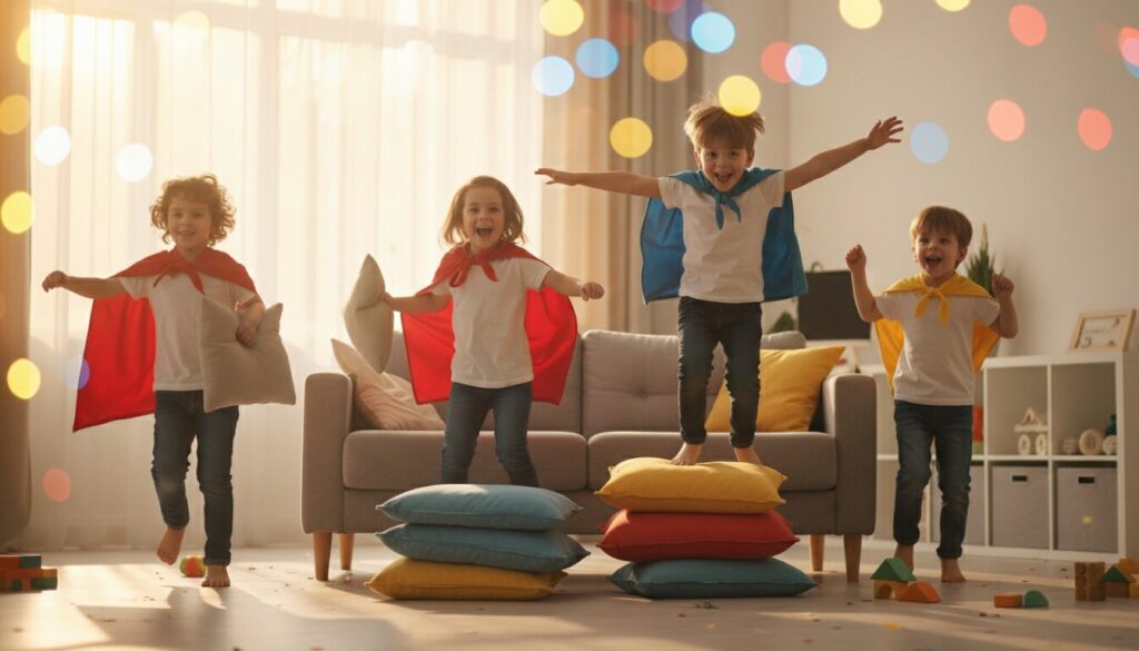 découvrez un mini-jeu super-héros rapide, idéal pour un goûter express avec les enfants de 3 à 6 ans. amusez-vous tout en stimulant leur imagination !