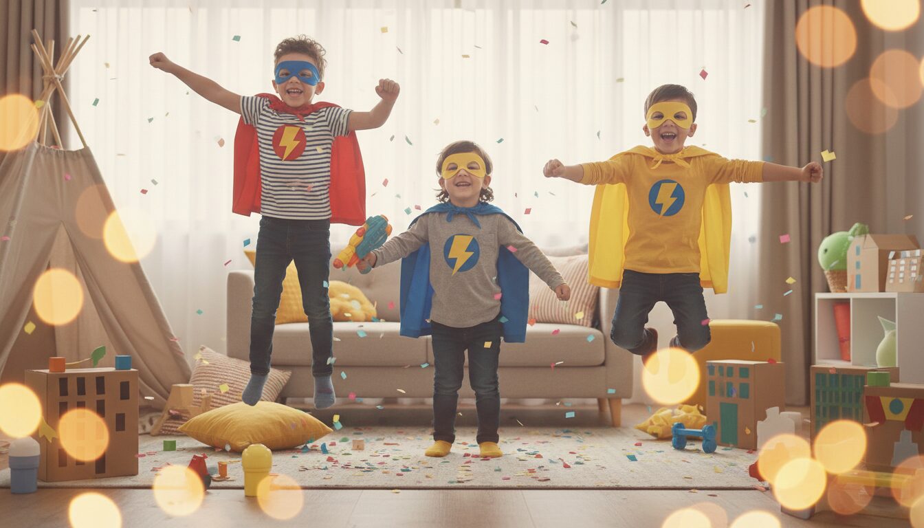 découvrez notre mini-jeu super-héros rapide, idéal pour un goûter express avec les enfants de 3 à 6 ans. amusement garanti en un clin d'œil !