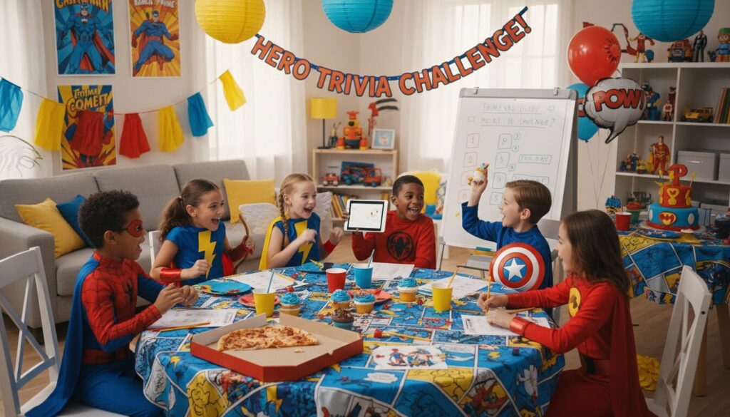 organisez un quiz super-héros captivant pour un anniversaire d'enfants de 10 à 12 ans, parfait pour une fête ludique et mémorable.