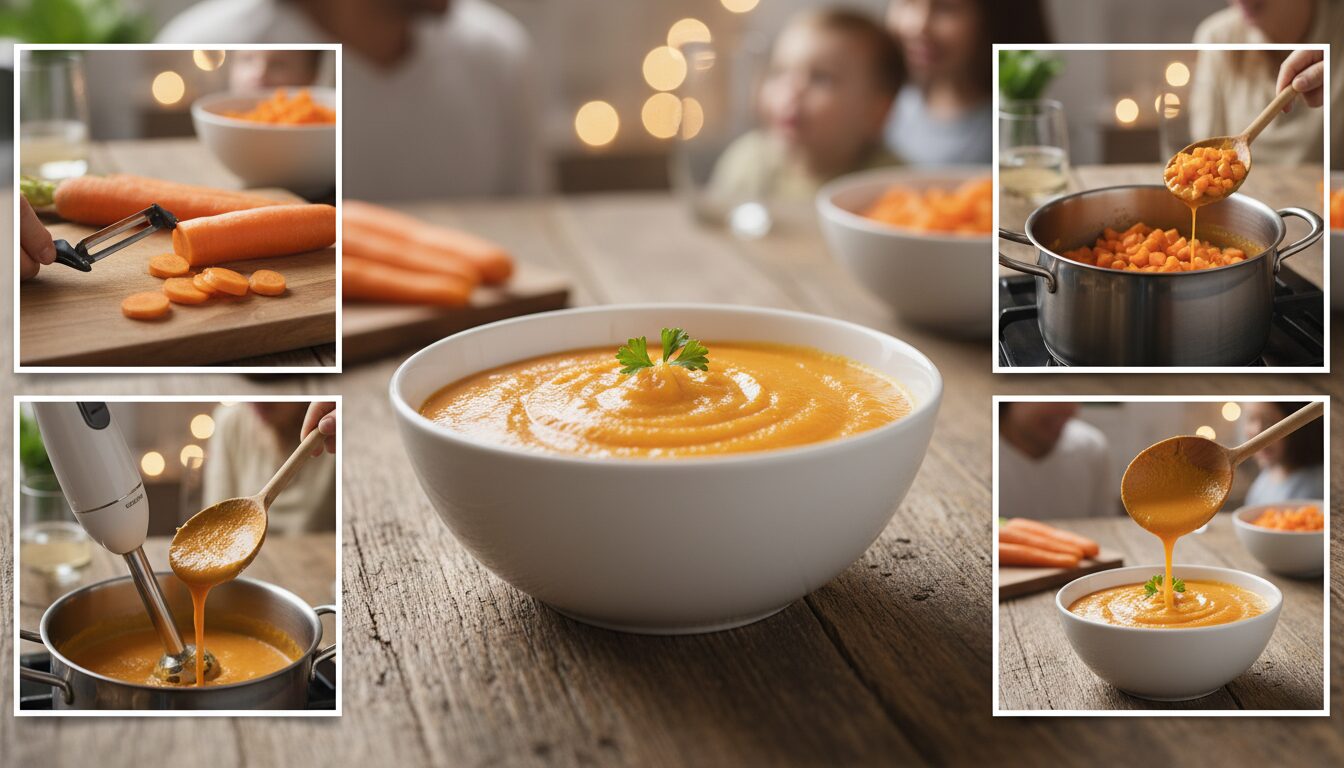 découvrez notre purée de carottes douce, parfaite pour accompagner vos repas en famille avec une touche saine et savoureuse.