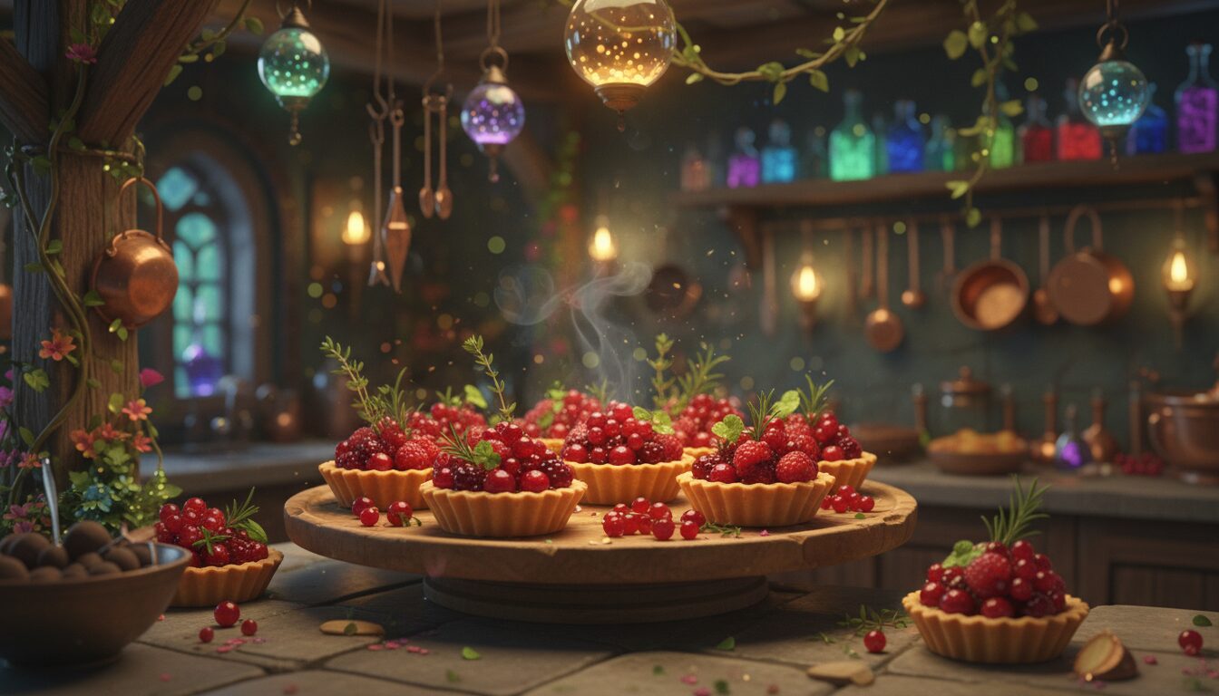 découvrez les tartelettes du grimoire aux fruits rouges ensorcelés, une délicieuse recette magique alliant douceur et mystère pour émerveiller vos papilles.