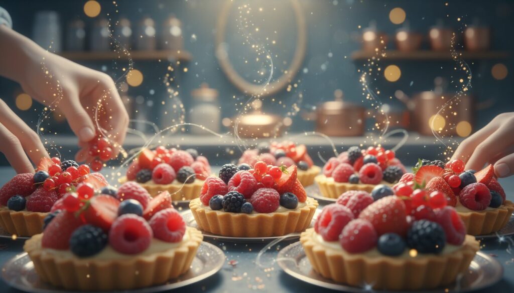 découvrez les tartelettes du grimoire aux fruits rouges ensorcelés, une douceur magique alliant saveurs envoûtantes et gourmandise fruitée pour un plaisir ensorcelant.