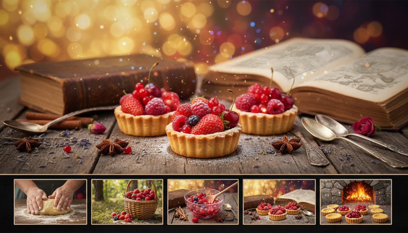 découvrez les tartelettes du grimoire aux fruits rouges ensorcelés, une recette magique alliant douceur et saveurs envoûtantes pour un dessert gourmand et féerique.