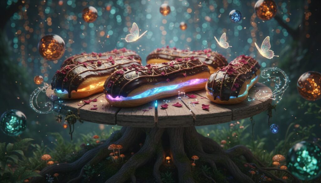 découvrez nos éclairs magiques au chocolat, une délicieuse gourmandise inspirée de la contrée enchantée pour un plaisir féerique et chocolaté.