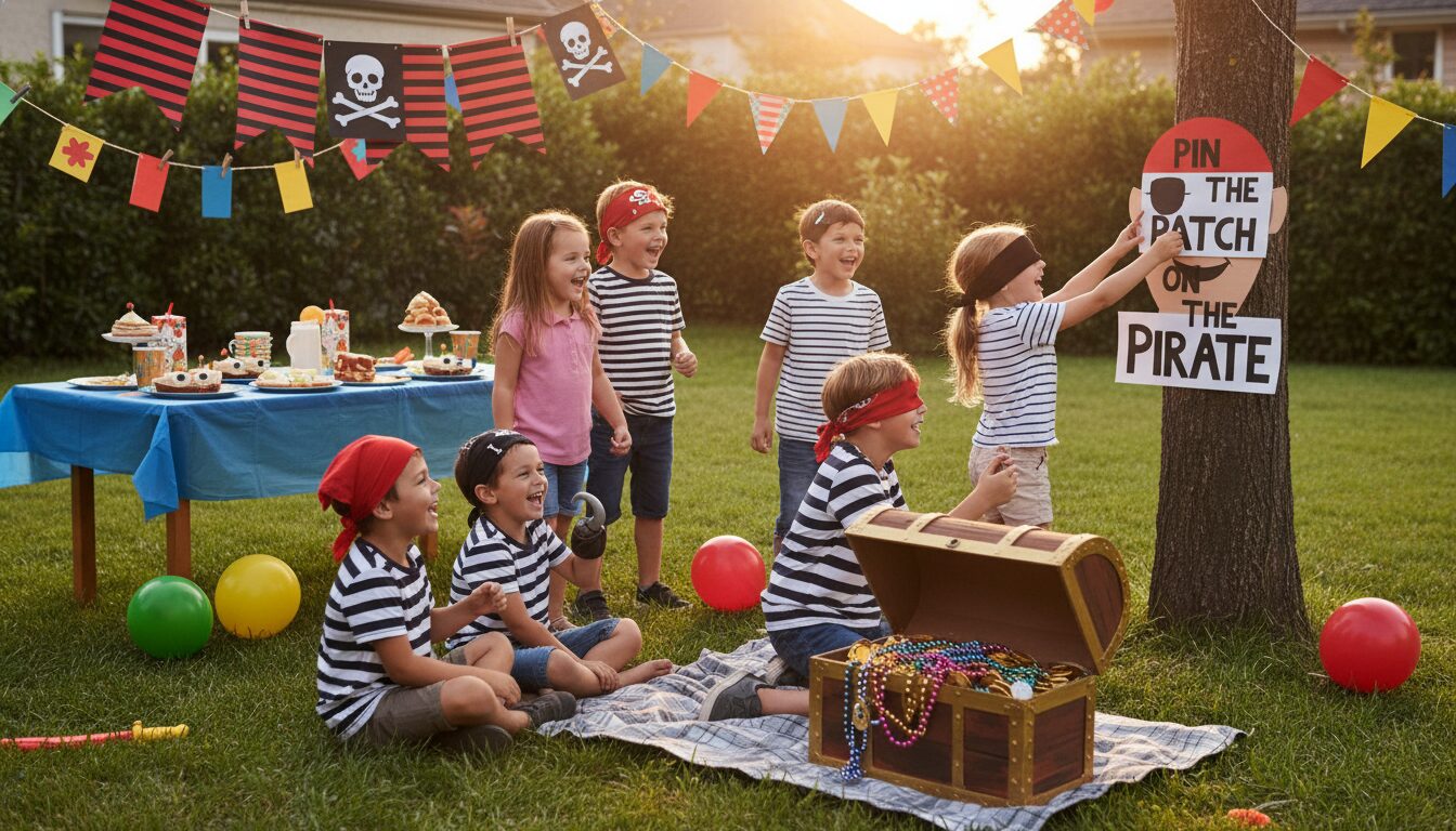 organisez une soirée pyjama sur le thème pirate avec des idées de jeux simples et amusants pour une ambiance conviviale et pleine d'aventures.