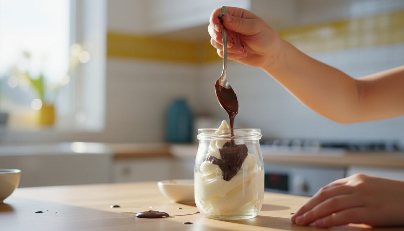 découvrez notre délicieuse crème dessert chocolat vanille en verrine, spécialement conçue pour les enfants. une douceur gourmande et équilibrée à savourer en toute simplicité.