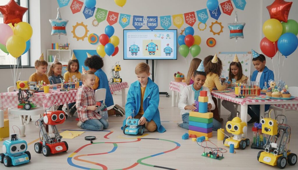 participez à la fête de la science avec des ateliers robots clés en main pour un goûter éducatif alliant plaisir et apprentissage.